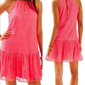 Lilly Pulitzer Pink Isabeau lace dress SizeM